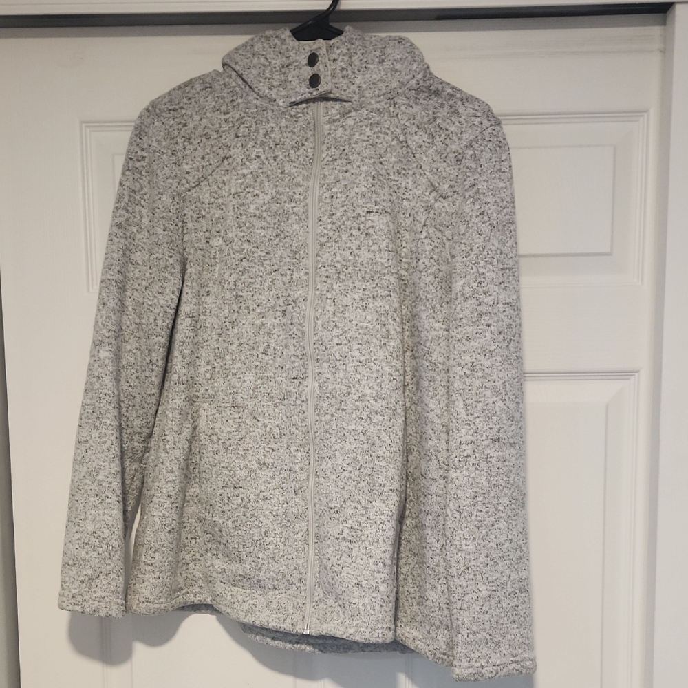Cozy Gray Zip-Up Jacket - Picture 2 of 5
